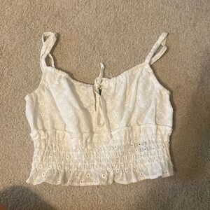 Wild Fable - White floral crop top Size US XS